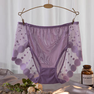 Gran oferta, bonitos calzoncillos cortos sin costuras para mujer, bragas midrise para mujer con encaje, <span class=keywords><strong>ropa</strong></span> <span class=keywords><strong>interior</strong></span> transpirable romántica de tipo tejido de Bikini - Product Image 5