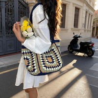 Sacs de plage élégants multifonctionnels en tricot pour femmes, nouvelle collection, vente en gros, directement de l'usine chinoise
