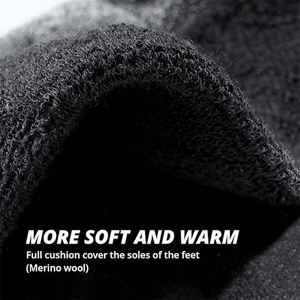OEM Merino <b>Wool</b> Thick Thermal Hiking <b>Socks</b> Heavyweight Crew <b>Socks</b> Mens Custom - Product Image 4