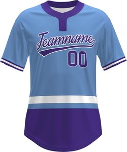 Uniforme deportivo Camiseta de béisbol Camisetas deportivas personalizadas para hombres_Mujeres_Jóvenes _ Preescolar, nombre y número cosidos o impresos, logotipo - Product Image 1