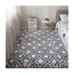 Klaring Medium Stapel Tapijt Geweven Shaggy Gebied Tapijt Pluche Bed Side Tapijt Slaapkamer Decor Anti Slip Voet Matten Gebied Tapijt