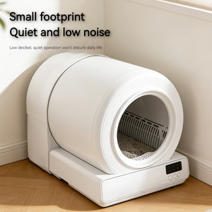 Self Cleaning Stainless Steel PP <strong>Automatic</strong> Roller Drum <strong>Litter</strong> Box Large Capacity Easy Clean Washable <strong>Tray</strong> for Multiple Cats Tuya - Product Image 4