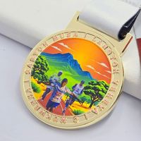 Médaille de compétition OEM durable en alliage de zinc, gravée, découpée, avec logo personnalisé, effet pailleté, émail, pour la danse