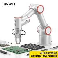 Cobot JINWEI FR3 de 3 kg y 622 mm, 6 Ejes, IP54, ISO 10218, CR CE, 0.02 mm, para Recogida y Colocación, Automatización de Laboratorios e Industria