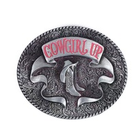 Boucle de ceinture vintage style western pour femme, avec plaque en alliage à motif floral, accessoire de mode