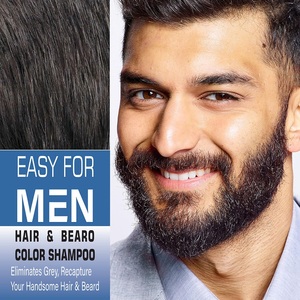 YURHERSU Barbe Soins Produits Barbe couleur <span class=keywords><strong>baume</strong></span> Teinture <span class=keywords><strong>Shampooing</strong></span> Pour Hommes Cheveux Couleur Barbe Teinture - Product Image 3