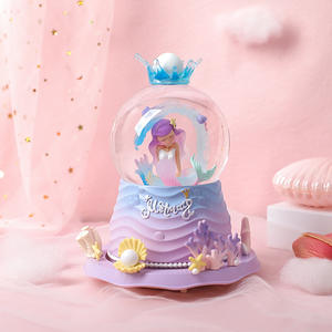 ลูกแก้วเรซิ่นหมุนได้ ลายการ์ตูนน่ารักสไตล์สาวหวาน ยี่ห้อ Yiyu พร้อมดนตรีแบบกำหนดเอง เล่นได้ 30 วินาที เหมาะสำหรับตกแต่งโต๊ะทำงาน - Product Image 3