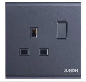 Junon 1 gang 13a dp tomada de tomada comutada, plugues com interruptor