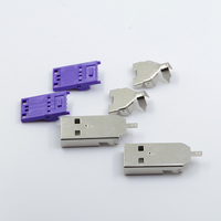 Connecteurs USB C double les plus vendus avec contacts en alliage de cuivre pour l'installation en surface, ordinateurs et téléphones mobiles