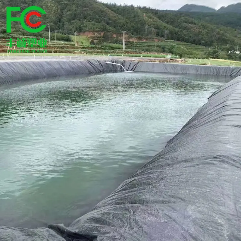 0.3มม. 0.5มม. Hdpe บ่อซับเทป Hdpe Geomembrane ซับสำหรับการระเหยบ่อความหนา