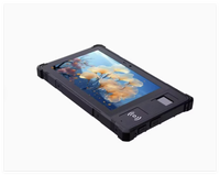 Tablet Android 12 Industri 8 inci Kustom, Tahan Air IP67, Tangguh, dengan Pengenalan Sidik Jari dan NFC