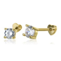 Boucles d'oreilles clous cœur vintage en argent Tai plaqué or 14 carats avec zircon et incrustation de coquillage, bijoux unisexe, cadeau, vente en gros