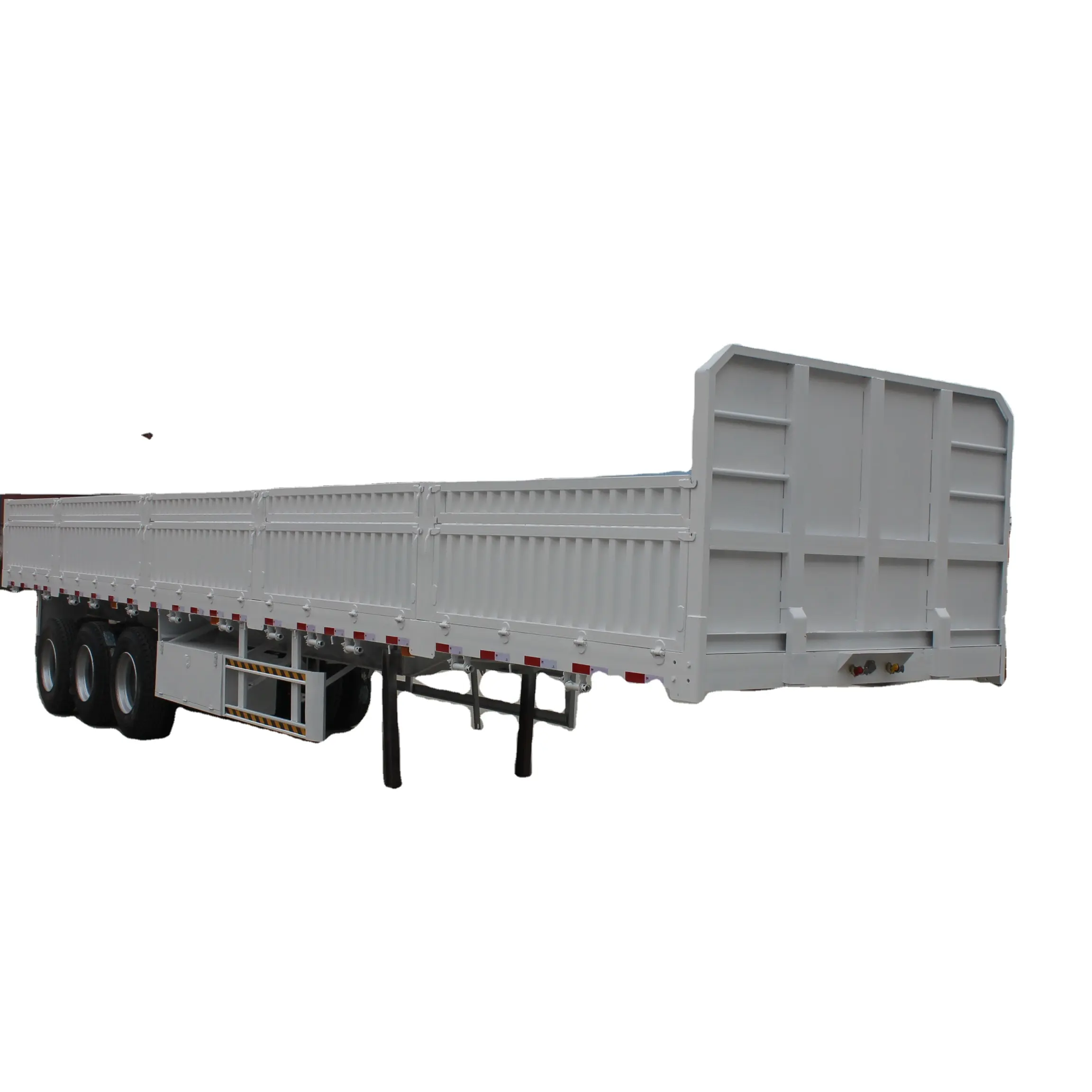 Tri Assen Zijwand Algemene Cargo Stake Vervoer Semi Trailer
