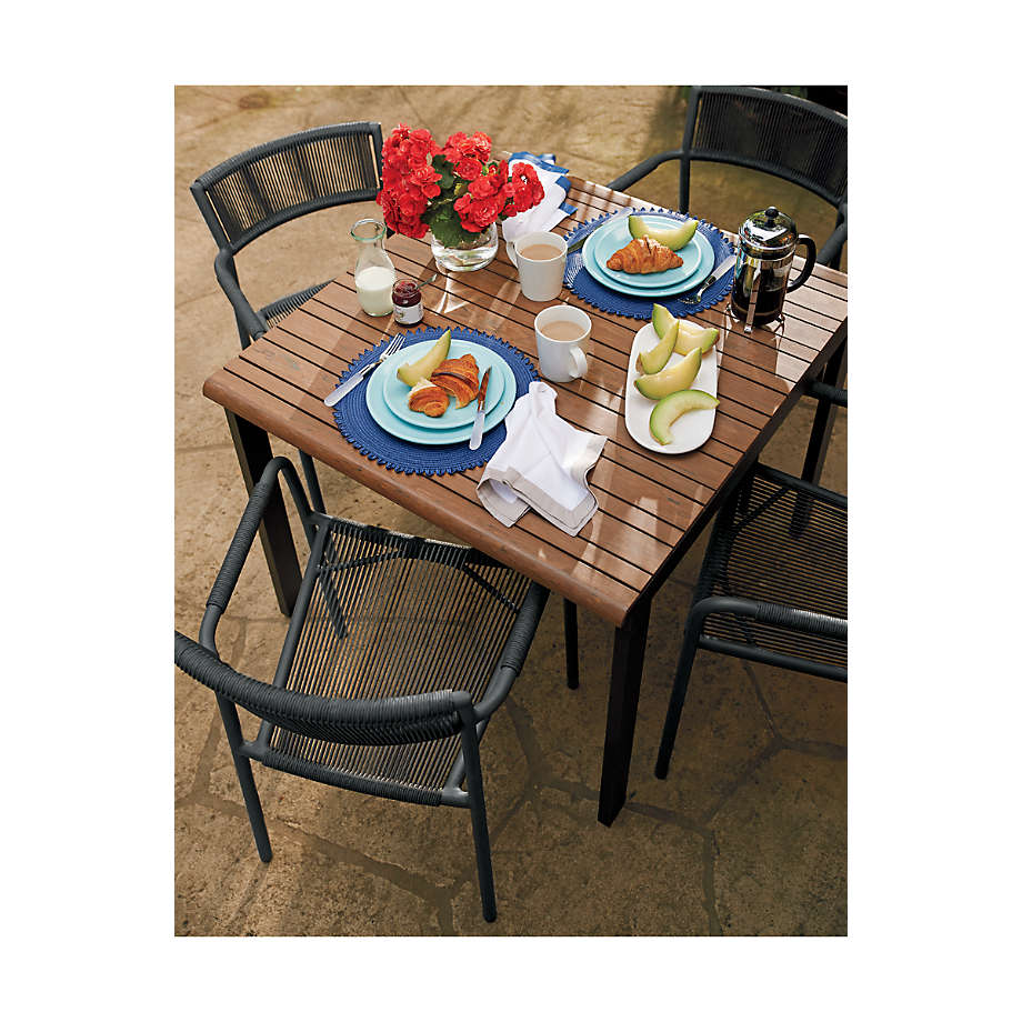 Patio garden sets dining chair furniture rope woven outdoor armchair