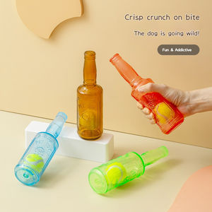 Nouveau jouet pour chien 2026 : balle de tennis flottante en caoutchouc résistante aux morsures pour la dentition, en forme de bouteille de vin, pour l'été - Product Image 4