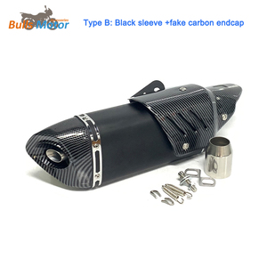 Bulls Motor Universal 51mm motocicleta escape silenciador Akrapov Moto escape silenciador 125CC 250CC 400CC 600CC - Product Image 4