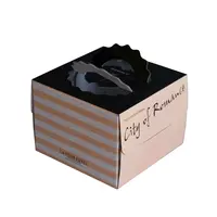 Bäckerei Geburtstag Frohe Weihnachten Kuchen box Hochzeit zugunsten Verpackung Kuchen Box