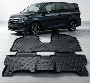 Tapis <span class=keywords><strong>de</strong></span> sol <span class=keywords><strong>de</strong></span> luxe pour voiture, motif géométrique, 3 pièces, 3 mm d'épaisseur, en <span class=keywords><strong>TPE</strong></span> à parfum discret, résistants aux taches, pour approvisionnement international en lots - Product Image 1