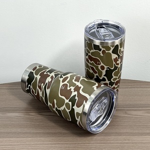 Vaso Térmico de Camuflaje de 20 oz con Impresión UV Personalizada, Camuflaje Bottomland y Camuflaje de Pato para Acampar, Viajar y Actividades al Aire Libre - Product Image 4