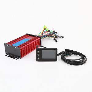 Kit WXGN201 rouge à 12 tubes, écran couleur WXGN201 + kit contrôleur 12 tubes, 36V/48V/60V/72V, 1000W universel pour vélo électrique L889 - Product Image 4