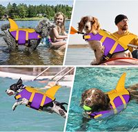 Gilet de sauvetage pour chien en tissu Oxford, flottabilité réglable, poignée de sauvetage réfléchissante, pour la natation et la navigation, pour chiens de petite, moyenne et grande taille