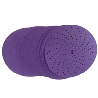 Disques abrasifs en papier de verre à boucles auto-agrippantes en alumine violette de 5 pouces, prix usine, OEM ODM OBM, haute efficacité pour le polissage