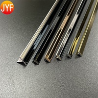 Bandes incrustées en métal M213 décoration en laiton en acier inoxydable profil en t profil de transition en acier inoxydable
