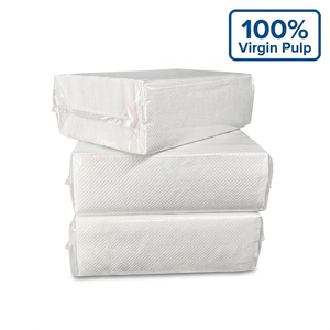 Factory Wholesale 100% Virgin Wood Pulp Z Fold Paper Towels Highly Absorbent Commercial Multifold Hand Towels For Restroom