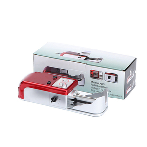 آلة لف سجائر أوتوماتيكية معدنية كهربائية متعددة الاستخدامات، صانع بكرات للسجائر النحيفة، ماكينة لف التبغ باللون الأحمر - Product Image 6