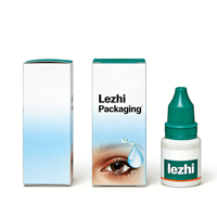 Boîte d'emballage personnalisée avec logo pour gouttes oculaires 10 ml pour des yeux sains et clairs, produit de soin des yeux, boîte en carton pour gouttes oculaires