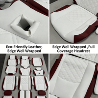 Housses de siège auto toutes saisons TOPFIT sur mesure en PVC/PU et cuir synthétique, faciles à nettoyer, pour camions, fourgonnettes, berlines et SUV