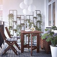 Support à plantes vertical en acier chromé classique à 13 niveaux pour intérieur/extérieur, usage domestique, balcon, patio, jardin, séparateur de pièce
