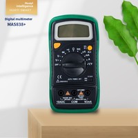 Multimètre numérique miniature portable 600V AC/DC 10A Mesure DC/AC Usage domestique Auto-ranging Auto-power Continuité automatique