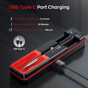 Lonnmeter dijital kablosuz barbekü termometre su geçirmez prob ızgara kurulum kablosuz et termometresi - Product Image 3