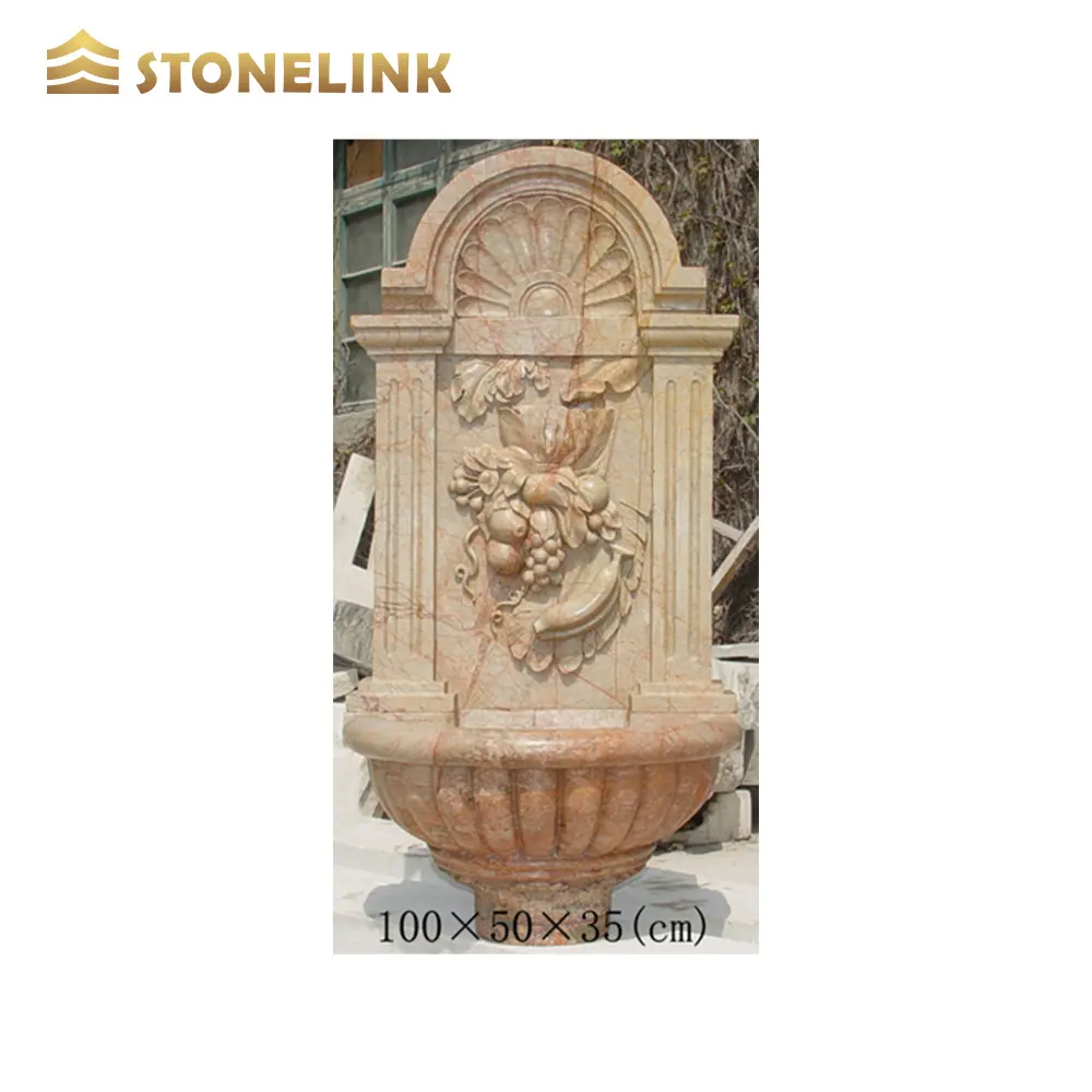 Outdoor Water Fountains Hand Carving Natural wall Fountain European Style marble sculpture Garden Park House villa decoration
