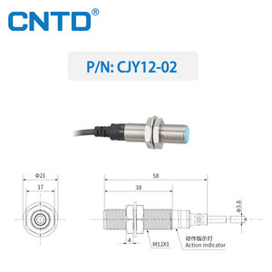 CNTD سلسلة NPN عرض ساخن أسطواني نوع IP67 درجة حماية القرب مقاوم - Product Image 3