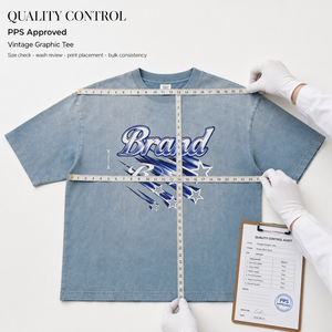T-shirt graphique vintage personnalisé HuaYi GOTS&OEKO-TEX, coton 220 g/m², streetwear, tee-shirt à étiquette privée, fabricant OEM ODM - Product Image 6