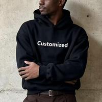 Sweat-shirt à capuche uni personnalisé, molleton lourd, impression DTF, fabrication OEM