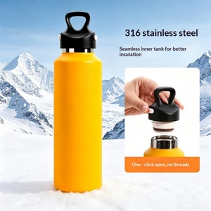 Tasse thermique isolée sous vide en acier inoxydable 316L, isolation de 24 à 36 heures, grande capacité portable pour les sports de plein air, utilisation à une main - Product Image 3