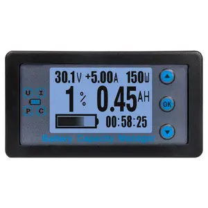 VA9510 low-power and high-precision LCD Bluetooth voltage and current capacity meter, electric vehicle RV battery Coulomb meter