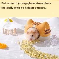 BUCATSTATE Maisonnette en céramique pour hamsters et petits animaux, abri rafraîchissant pour l'été