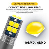 Nouvelle Lampe LED Canbus EURS 12V T10 W5W 3030 6SMD 10SMD pour Plaque d'Immatriculation et Clignotant de Voiture avec Décodage