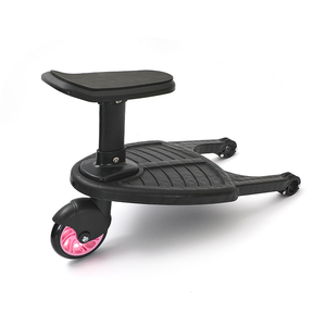 Tùy chỉnh màu Hồng bánh xe bé Buggy xe đẩy tay đẩy trạm thường vụ hội đồng quản trị đôi quá Giang xe bán buôn - Product Image 1