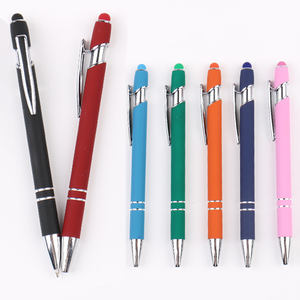 Factory Gel Pen Wholesale rollerball pens for students 0.7mm 1.0mm pilot ballpen mobile touch screen stylus pen with rubber grip