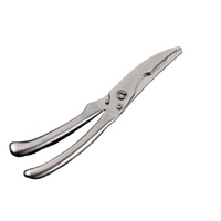 VW-KS-008 Forbici da Cucina di Lusso in Acciaio Inox Argentato con Doppia Lama, Set Regalo Multiuso Fatto a Mano