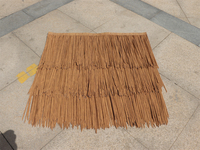 Toiture en feuilles de coco Nipa, couverture synthétique en herbe, chaume artificiel en feuilles de coco, toiture en chaume simulé, écologique, ignifuge