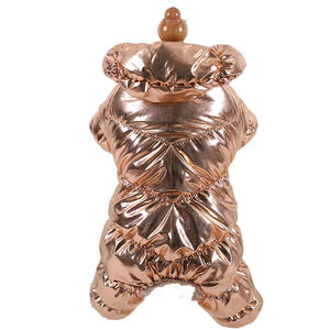 हॉट सेलिंग पालतू कपड़े थोक नए डिजाइनर लक्जरी कुत्ते के कपड़े गर्म चार पैर वाले पुफर कुत्ते के साथ शीतकालीन कोट - Product Image 2