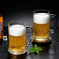 Chope à bière de 14 oz avec fond épais, logo personnalisé OEM, chope à bière pour bar, chope à bière pour fête