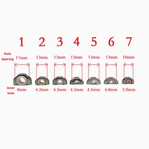 Guía de hilo para máquina de trenzado 630, ojal de cerámica de circonia con orificio interior de 4 mm, asiento metálico con distancia entre orificios de 13 mm, pulido a espejo Ra 0.1 - Product Image 4