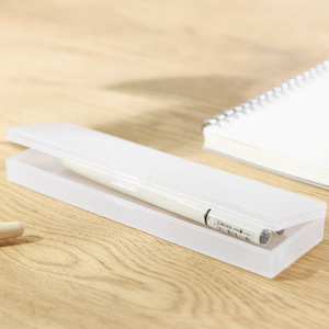 Plastic Pencil Case Transparent Frosted 059 Small 057 Medium 058 Large For Schools Offices Personal Gift - Product Image 4